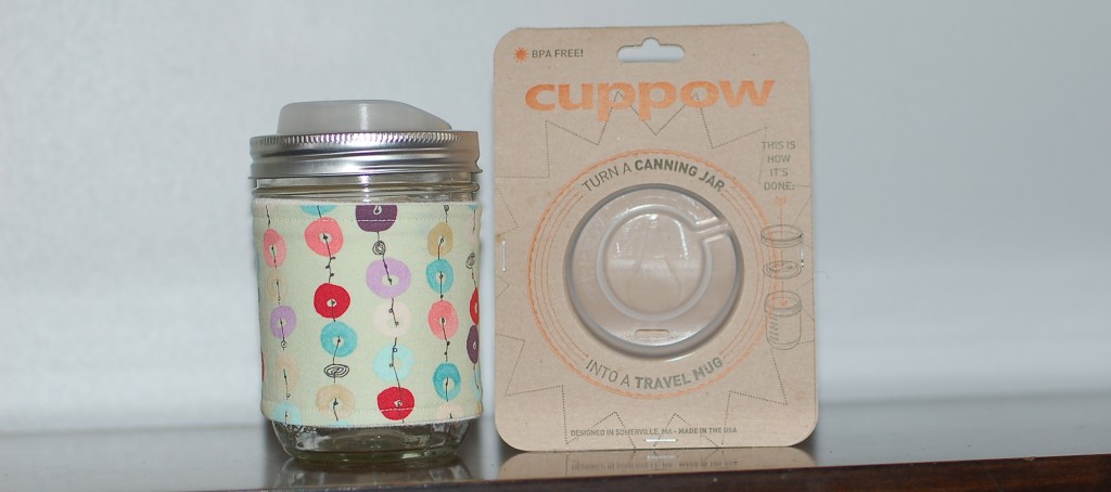 Giveaway: Cuppow mason jar sipping lid and coffee cozy