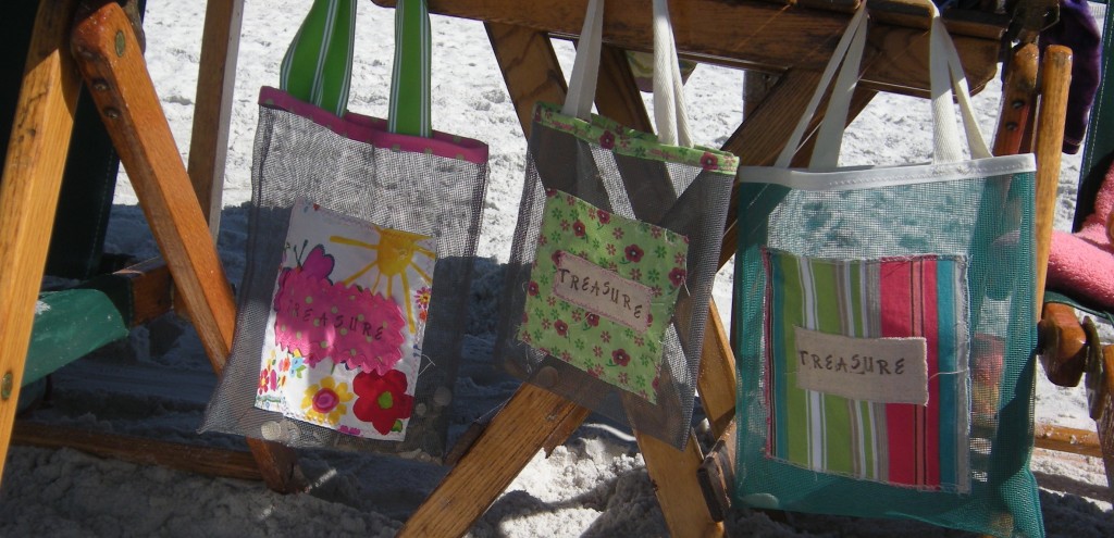 Our favorite beach bags for collecting shells