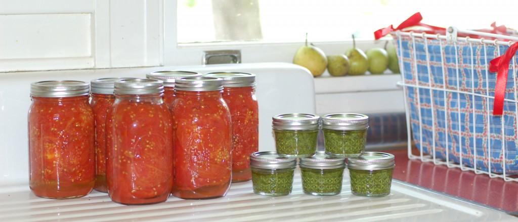 There’s been a whole lot of canning going on here
