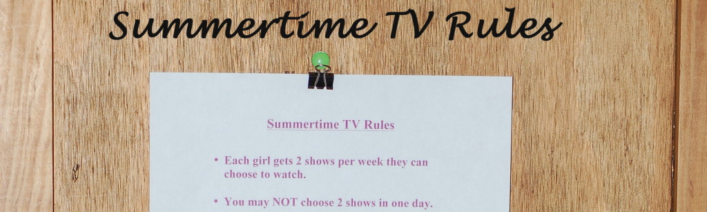 Our Summertime TV Rules