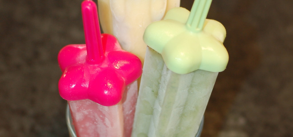 Rainbow of Popsicles – new yellow and green recipes