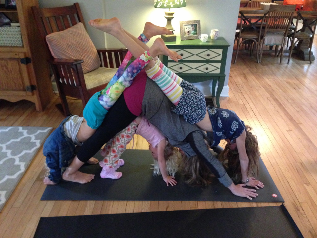 Teaching kids yoga at home | Simply Natural Mom