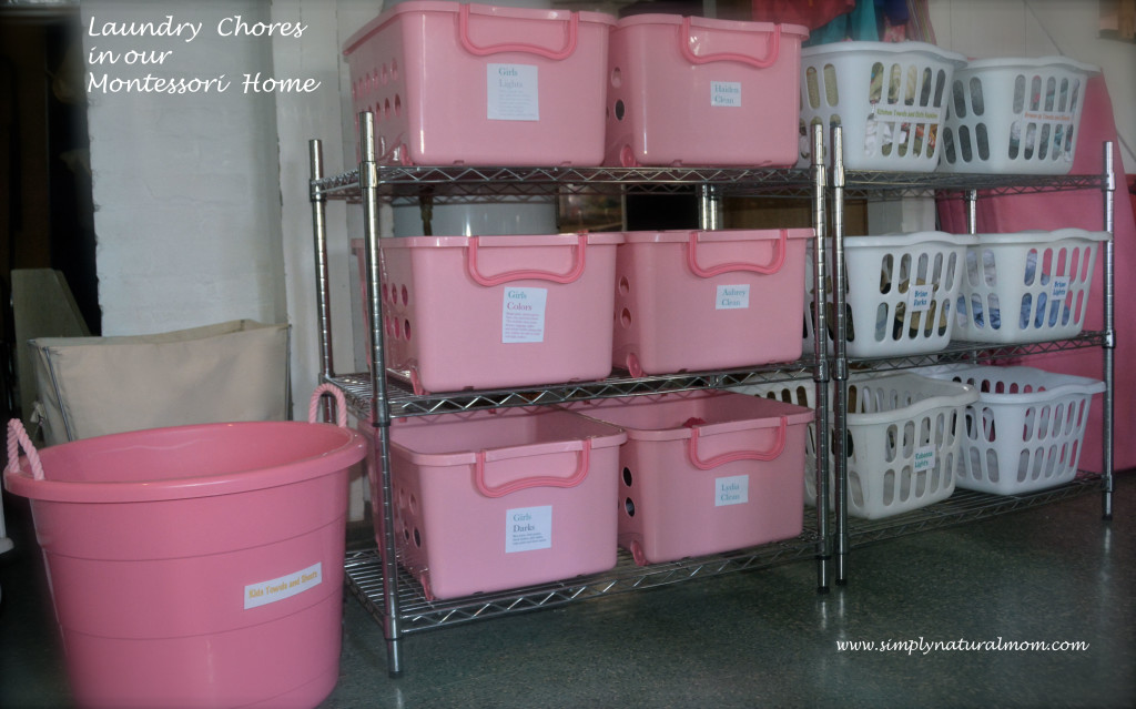 Laundry Chores in our Montessori Home